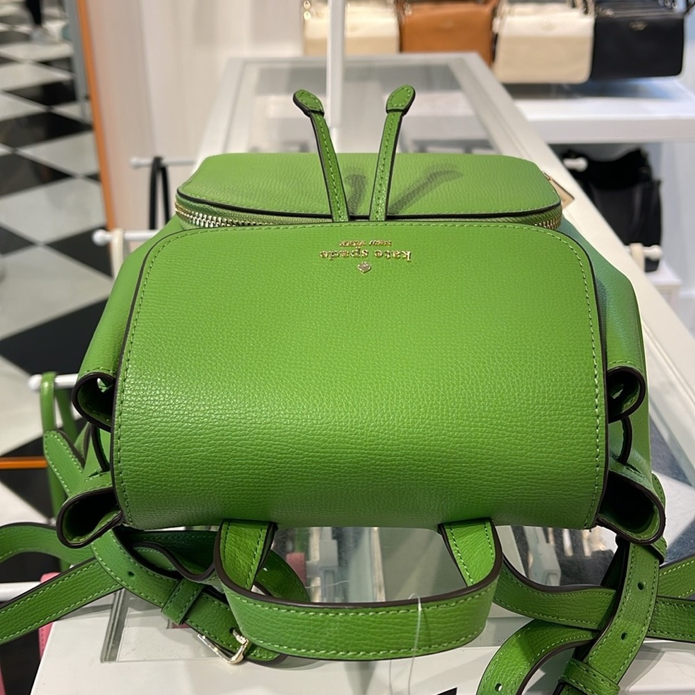 Kate Spade Kristi Medium Flap Backpack 
Turtle Green 
NWT - Picture 10 of 16